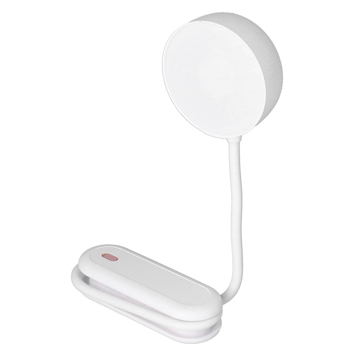 LED Desk Lamp with Gooseneck Night Light 3 Color Stepless Dimming Foldable Eye Protection Lamp USB ChargingWhite