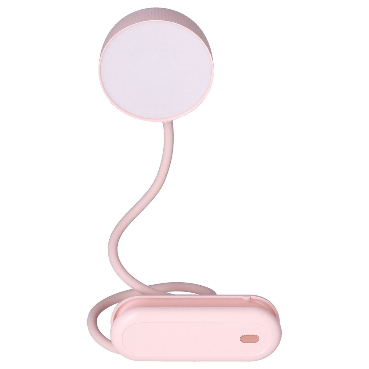 LED Desk Lamp with Gooseneck Night Light 3 Color Stepless Dimming Foldable Eye Protection Lamp USB ChargingPink