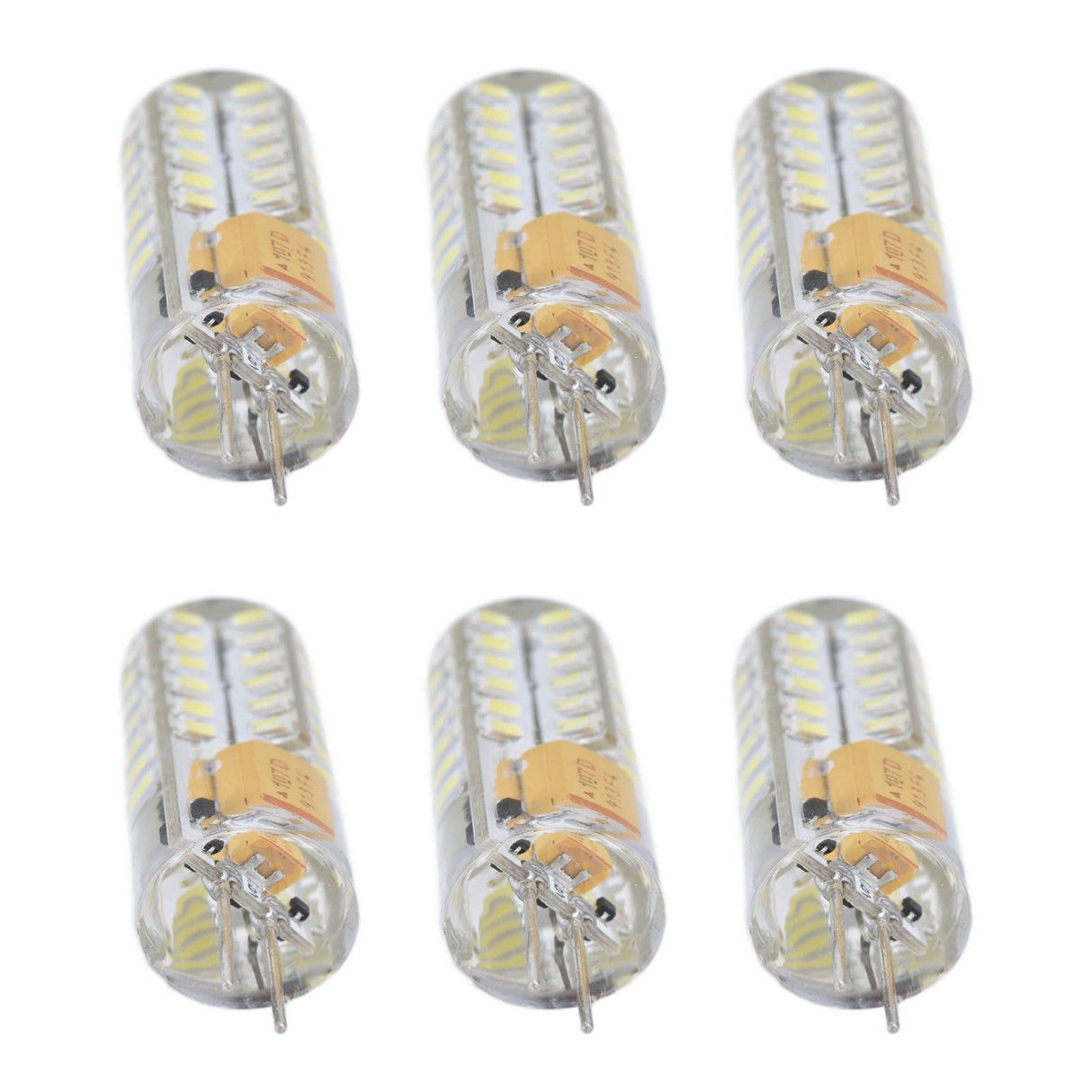 6Pcs LED Bulb Easy Install Light Transmission Uniform Light Output Color Bulb for Party Home 12VPure White