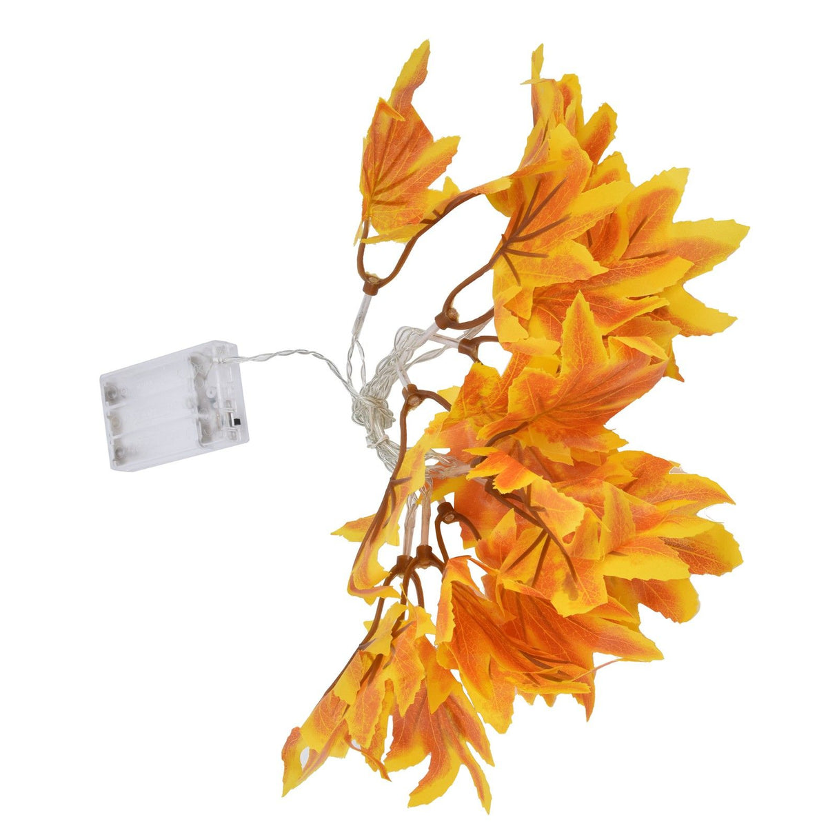 LED Yellow Leaf Light Battery Powered Durable Autumn Maple String Light for Indoor Outdoor Party