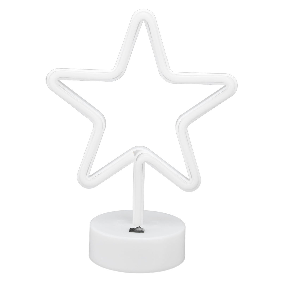 LED Desk Lamp USB Five Pointed Star Warm Light Neon Sign Bedroom Bar Holiday Decoration Light