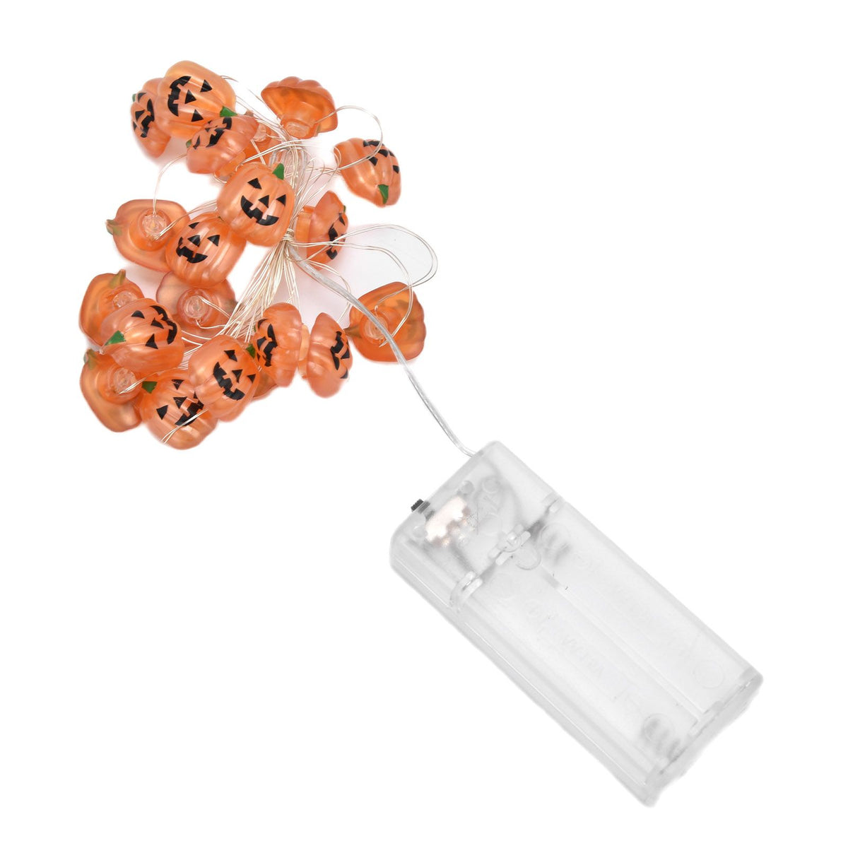 2m 20LED Pumpkin String Lights Battery Powered Decorative Lamp for Outdoor Indoor Halloween Party Haunted House