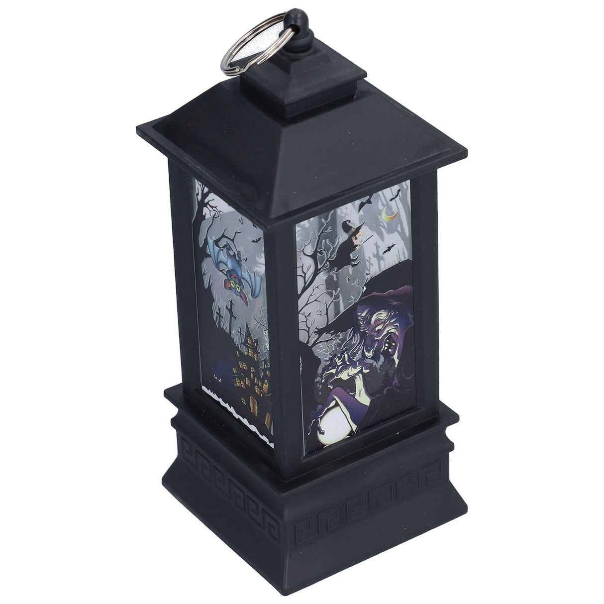 Halloween Lantern LED Witch Pattern Night Light Simulated Candle Flame Light for Party Bar