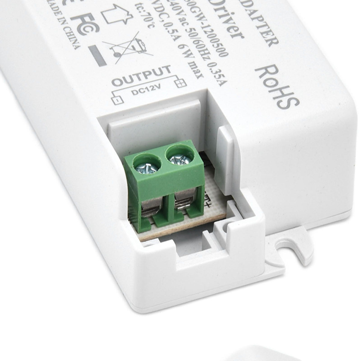 LED Driver Input AC100‑240V 0.35A Output DC12V 0.5A 6W LED Transformer for Bathroom