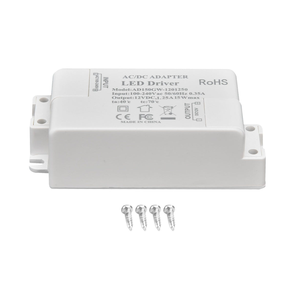 LED Driver 0.35A Small Indoor Lighting LED Lamp Power Supply Drive Transformer AC 100‑240V