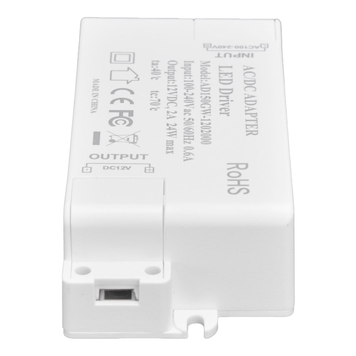 DC12V 24W 2A LED Driver Constant Voltage Multifunctional DIY LED Light Transformer AC 100‑240V