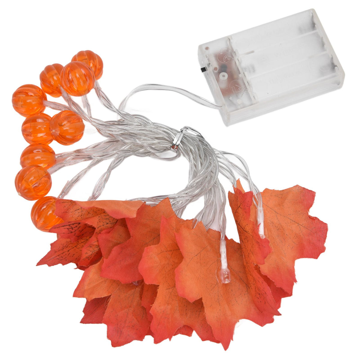 Maple Leaf String Light with Constant Light Flashing Dual Modes Indoor Outdoor Holiday Party Decors(3 m 9.8ft 20LED )