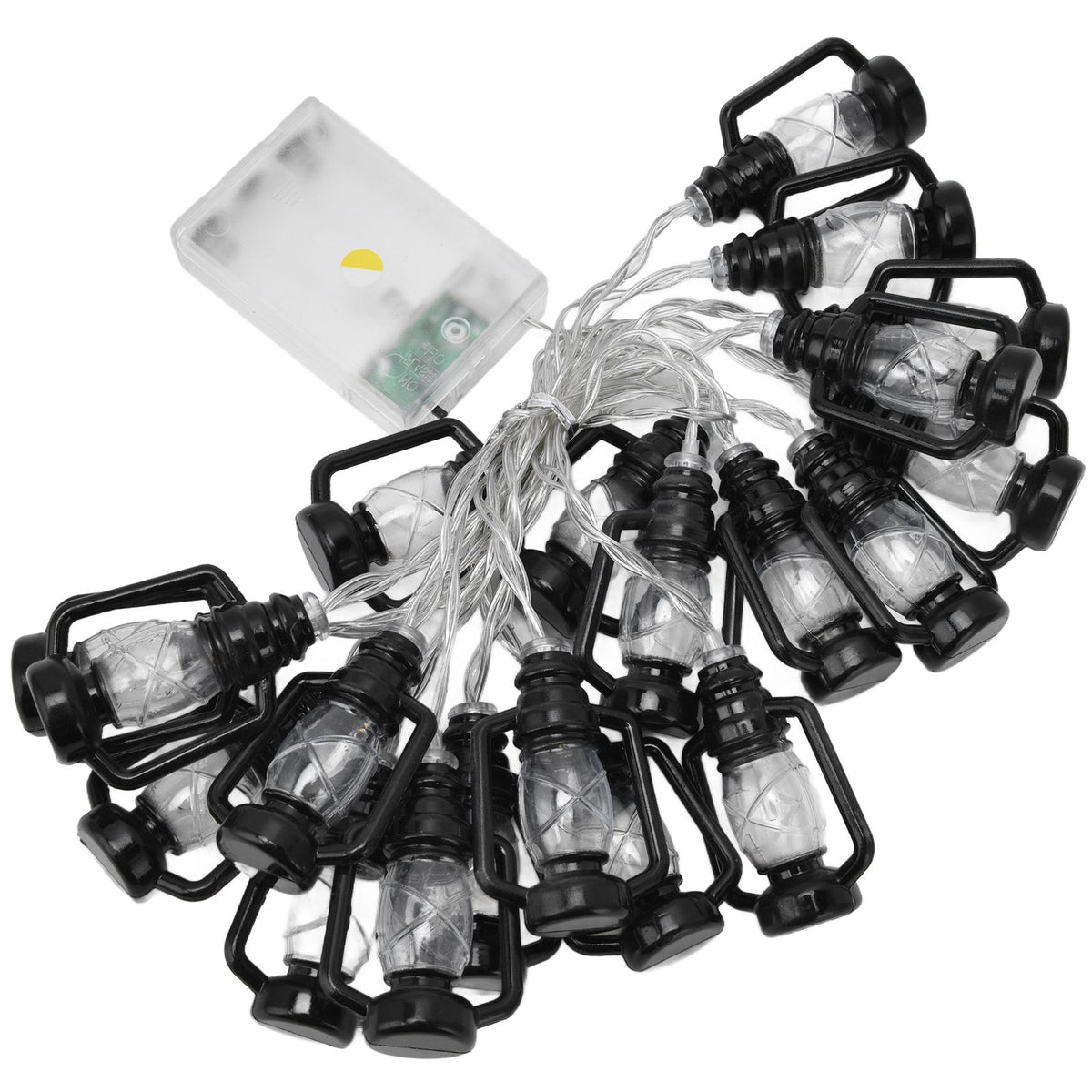 20LED String Light 9.8ft Warm Retro Halloween Kerosene String Light for Garden Home Festival Decoration