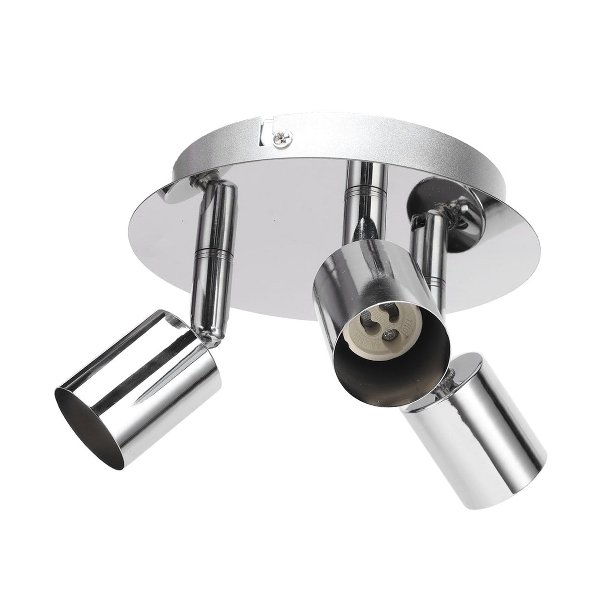 Lamp Holder 3 Head Circle Shape Modern Simple GU10 Base Flexible Rotation Light Holder for Bedroom 85‑265V