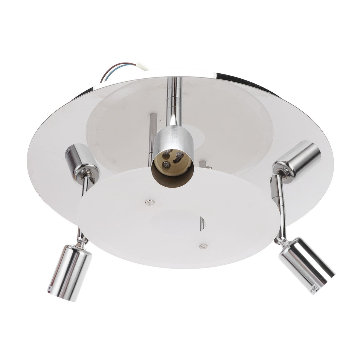 GU10 Household Ceiling Lamp 3 Heads Round Ceiling Lamp Modern Ceiling Light for Bedroom Living Room 85‑265V
