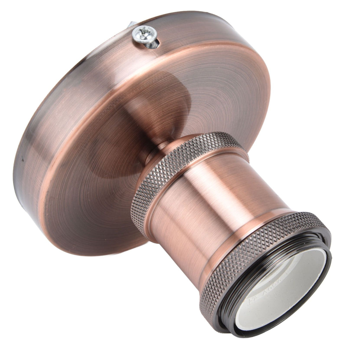 Vintage E26 E27 Lamp Socket Ceiling Lamp Holder with Accessories for Kitchen Bedroom Living Room 100‑240VAntique Red