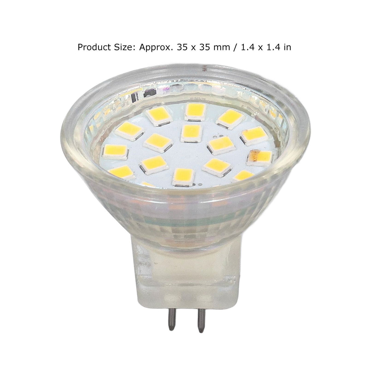 4PCS 18LED MR11 Light Bulb 3W 300LM Double Pin Base Landscape Spot Light Bulb for Living RoomCold White