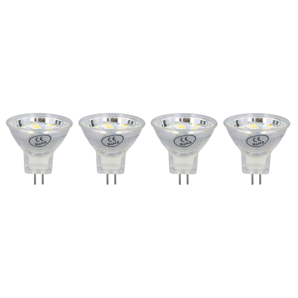 4Pcs MR11 LED Bulb 3W 300lm Bulb with 9 Beads Double Pin Base for Spotlight Landscape LampWarm White Light