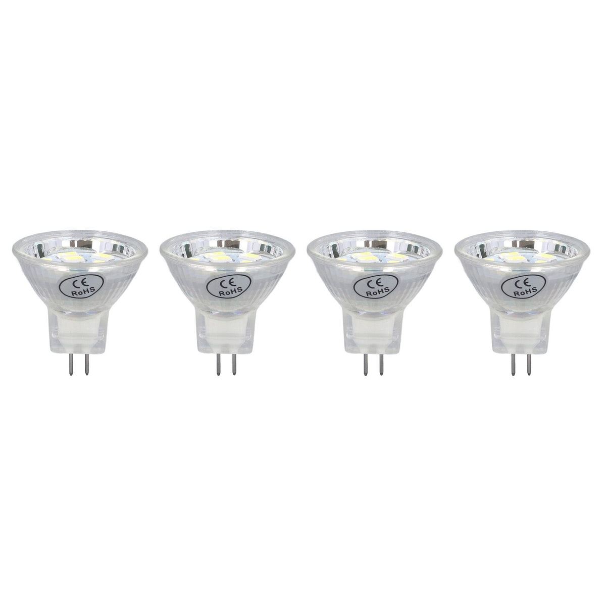 4Pcs MR11 LED Bulb 3W 300lm Bulb with 9 Beads Double Pin Base for Spotlight Landscape LampCold White Light