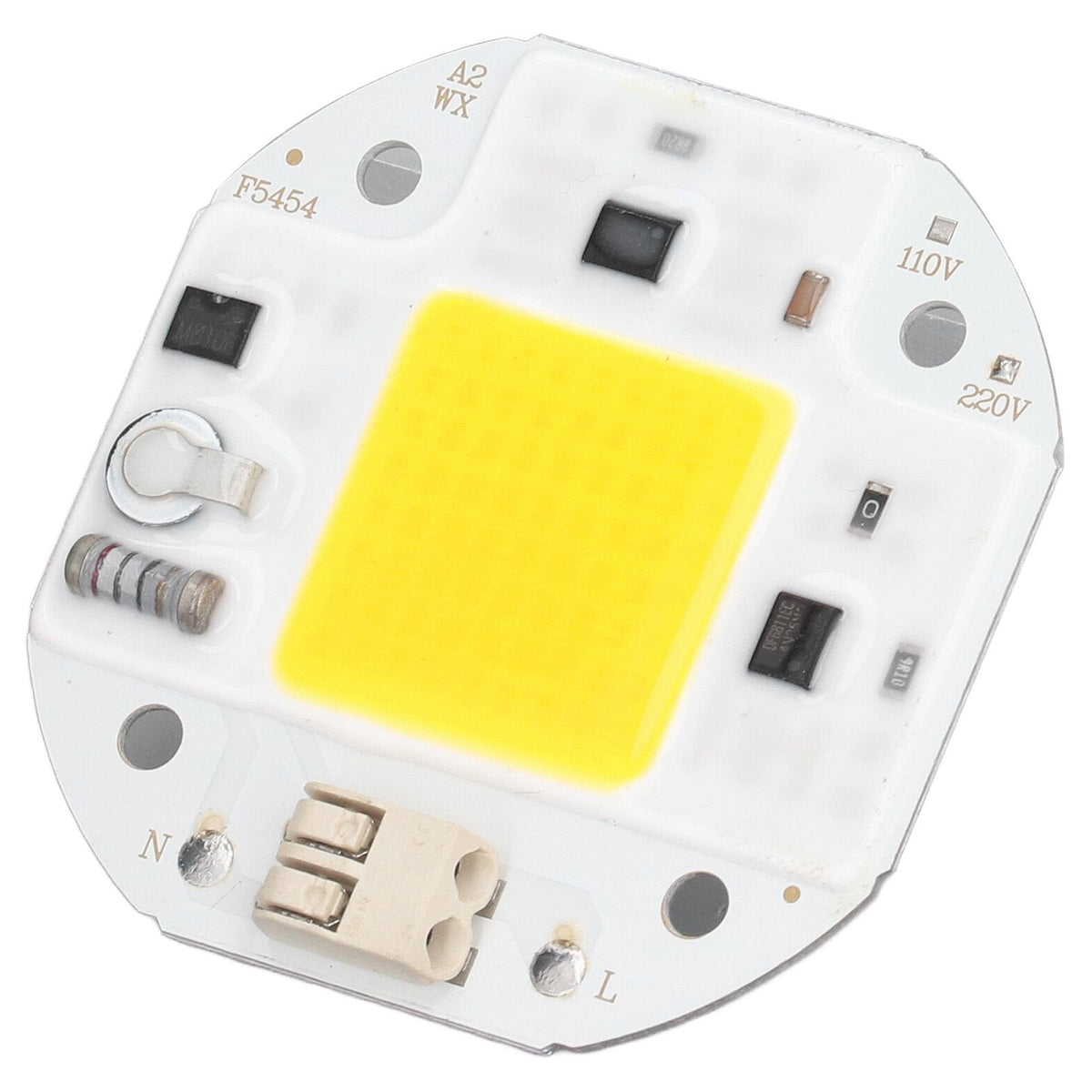COB Lamp Bead High Power LED Chip High Brightness Drive Free for DIY Lamp Floodlight Indoor Lighting 220V50W Warm White 2800K‑3500K