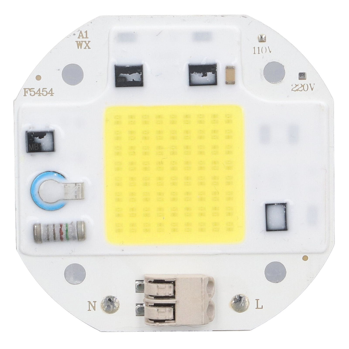 COB Lamp Bead High Power LED Chip High Brightness COB Light Emitter Drive Free for DIY Lighting 110V70W Cold White 5800K-6500K