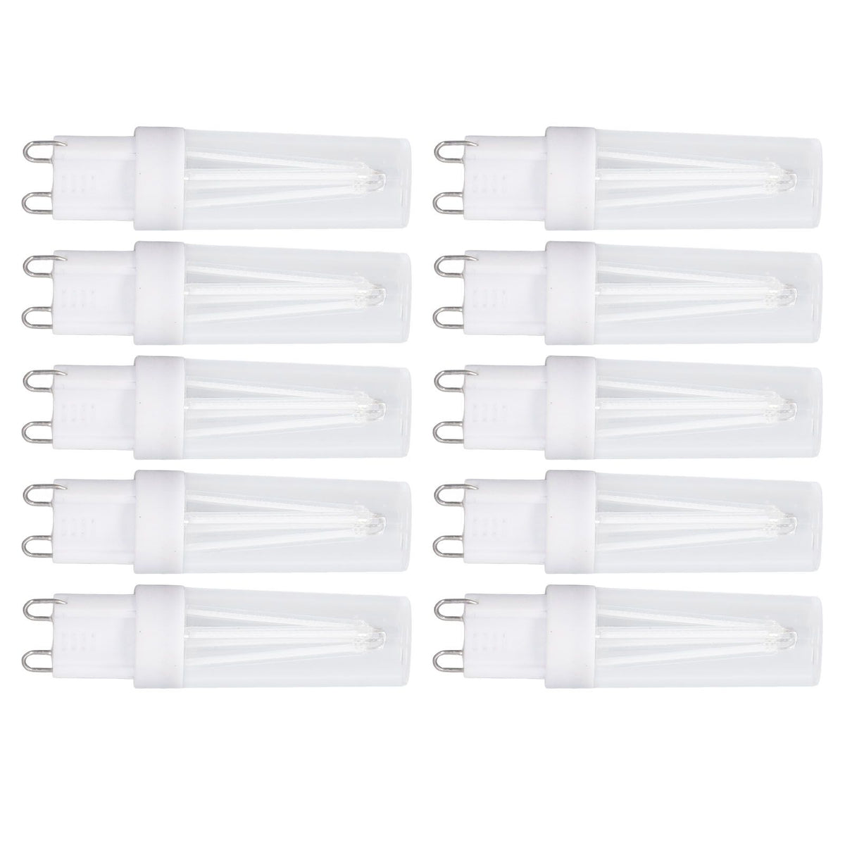 10pcs G9 Small Bulbs Blue Light Energy Saving Replacement LED Bulbs for Chandelier Table Lamp 500lm 3W 220V