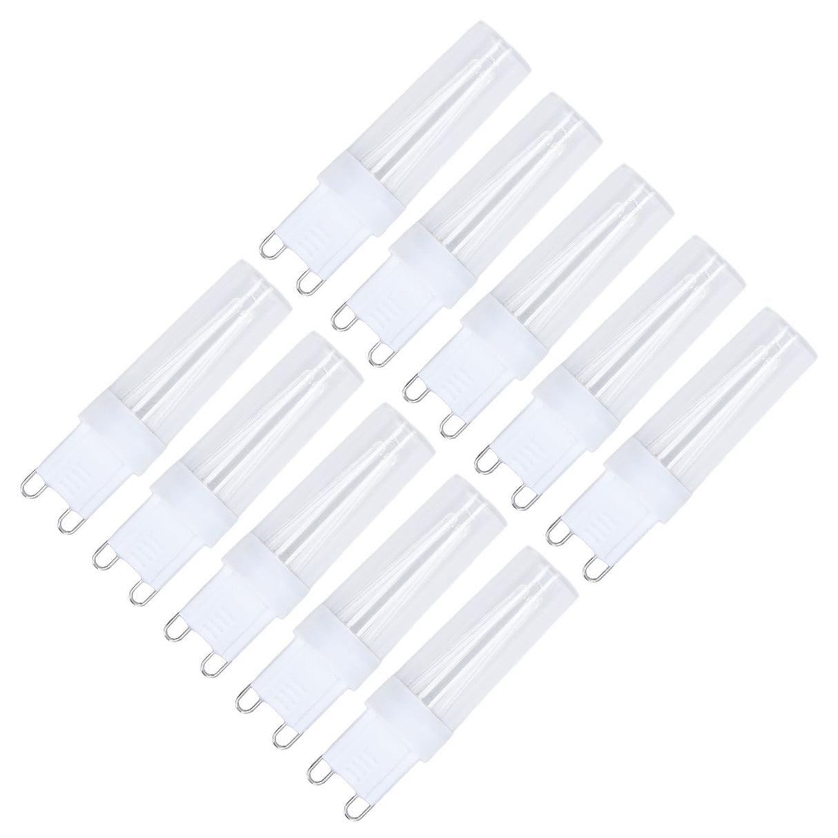 10pcs G9 Small Bulbs Blue Light Energy Saving Replacement LED Bulbs for Chandelier Table Lamp 500lm 3W 220V