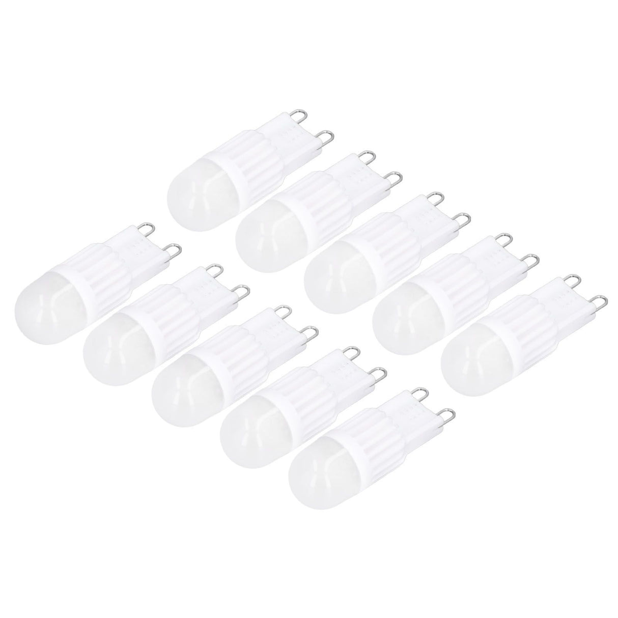 10pcs G9 Bulb Dimmable 2W 500lm G9 LED Bulb 30W Halogen Equivalent for Chandelier Ceiling Light Wall Lamp 220VWhite Light