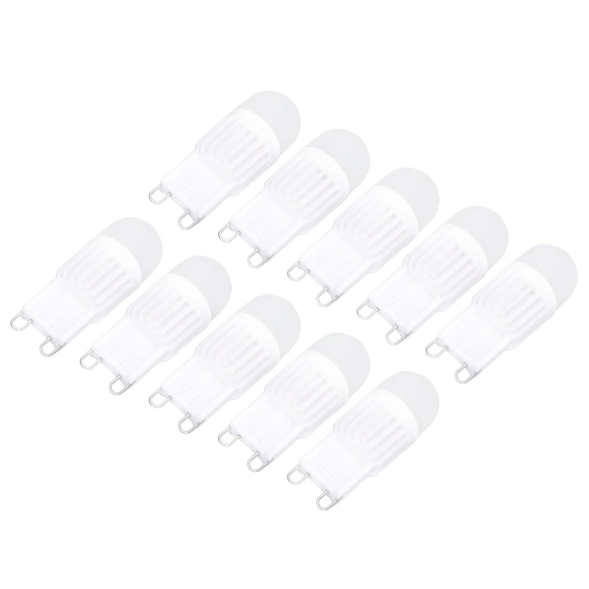 10pcs G9 Bulb Dimmable 2W 500lm G9 LED Bulb 30W Halogen Equivalent for Chandelier Ceiling Light Wall Lamp 220VWhite Light