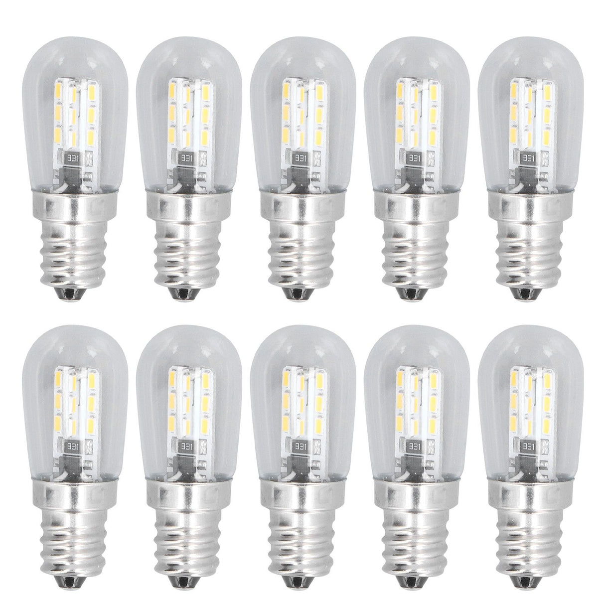 10PCS LED E12 Light Bulb Glass Small Ceiling Lamp Bulb 500LM Wall Lamp Bulb for Bedroom Office 220V