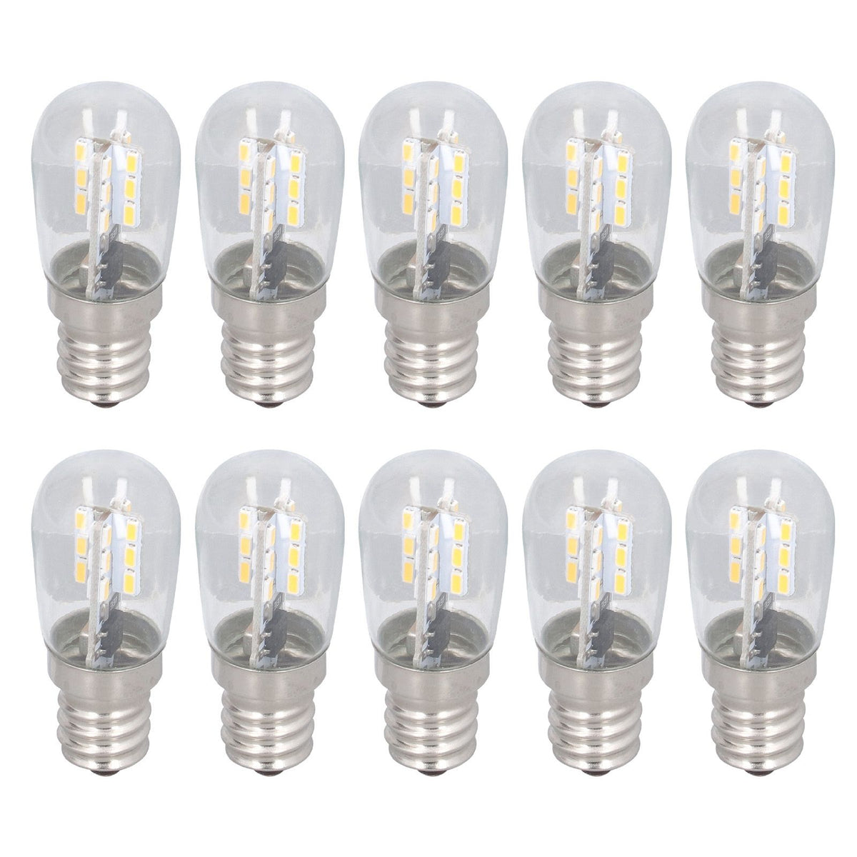10PCS LED E12 Light Bulb Glass Small Ceiling Lamp Bulb 500LM Wall Lamp Bulb for Bedroom Office 220V
