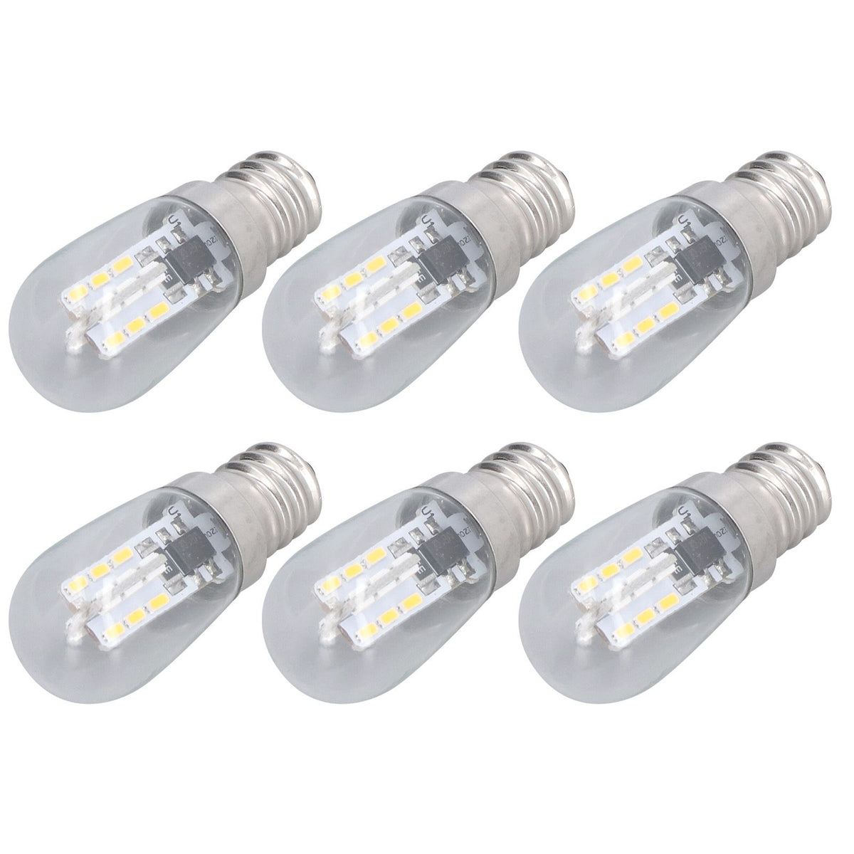 10PCS LED E12 Light Bulb Glass Small Ceiling Lamp Bulb 500LM Wall Lamp Bulb for Bedroom Office 220V