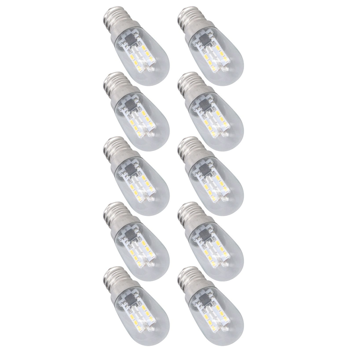 10PCS LED E12 Light Bulb Glass Small Ceiling Lamp Bulb 500LM Wall Lamp Bulb for Bedroom Office 220V