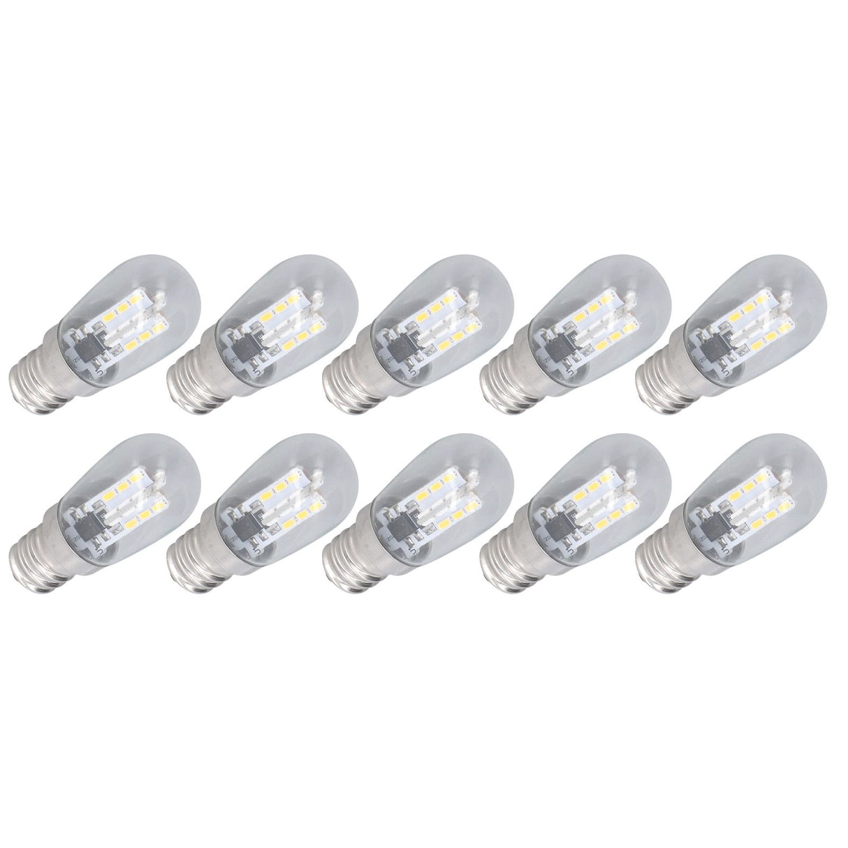 10PCS LED E12 Light Bulb Glass Small Ceiling Lamp Bulb 500LM Wall Lamp Bulb for Bedroom Office 220V