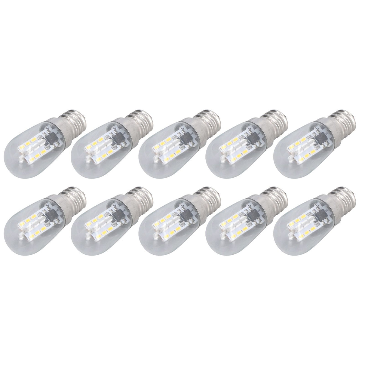 10PCS LED E12 Light Bulb Glass Small Ceiling Lamp Bulb 500LM Wall Lamp Bulb for Bedroom Office 220V