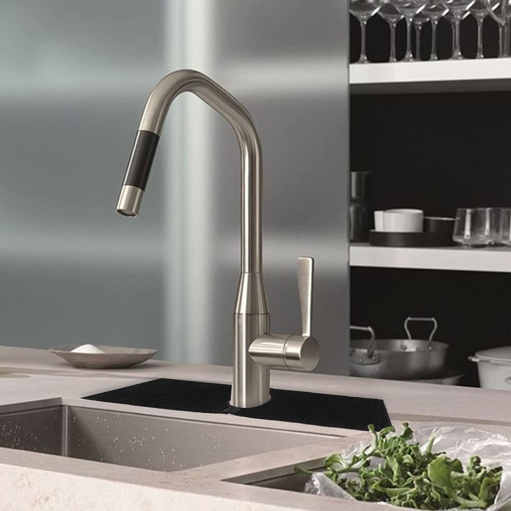 Faucet Absorbent Mat for Kitchen Sink Splash Guard Sink Water Splash Guard Behind Faucet Drying Pads for Countertop