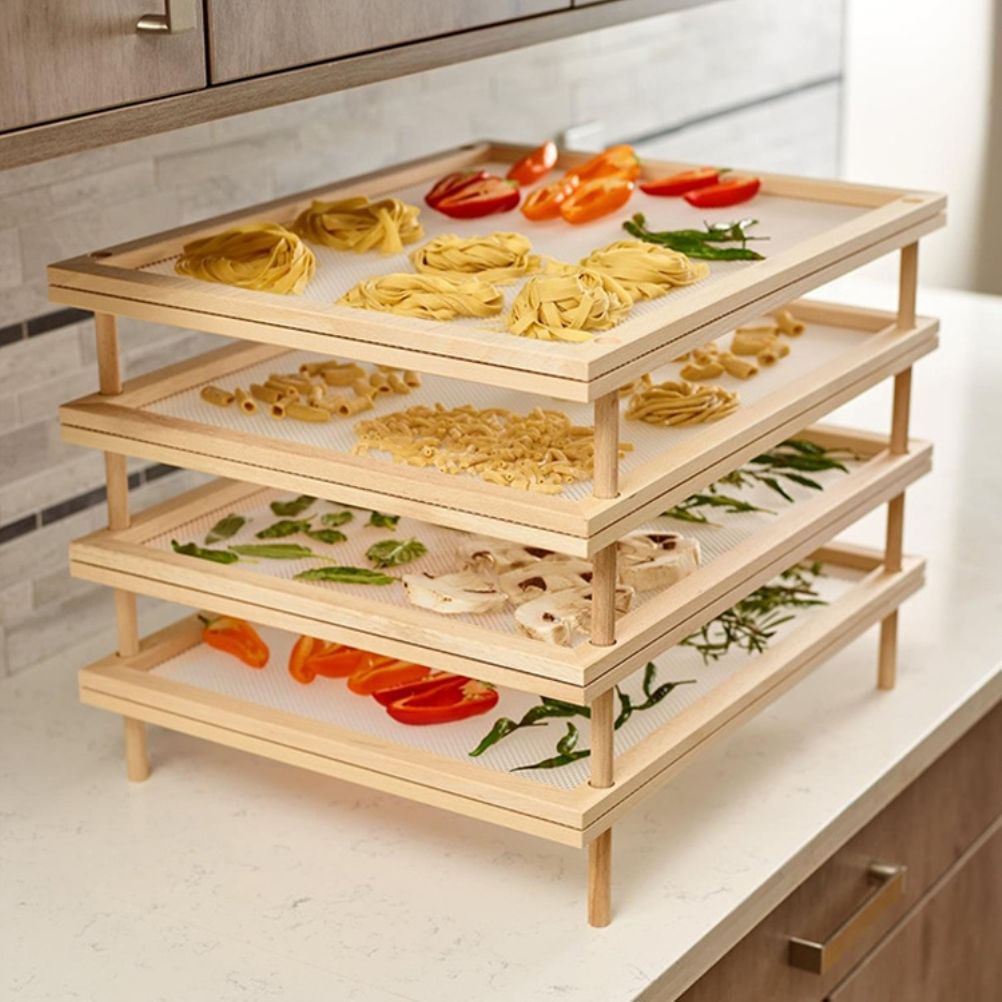 Pasta Drying Rack Herb Drying Rack Stackable Food Dryer for Household Kitchen Food and Vegetable Dehydration