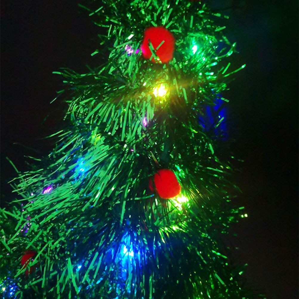 Luminous Christmas Tree Hat with Star for Christmas Party Fancy Dress Props for Kids Adult Xmas Green Hat