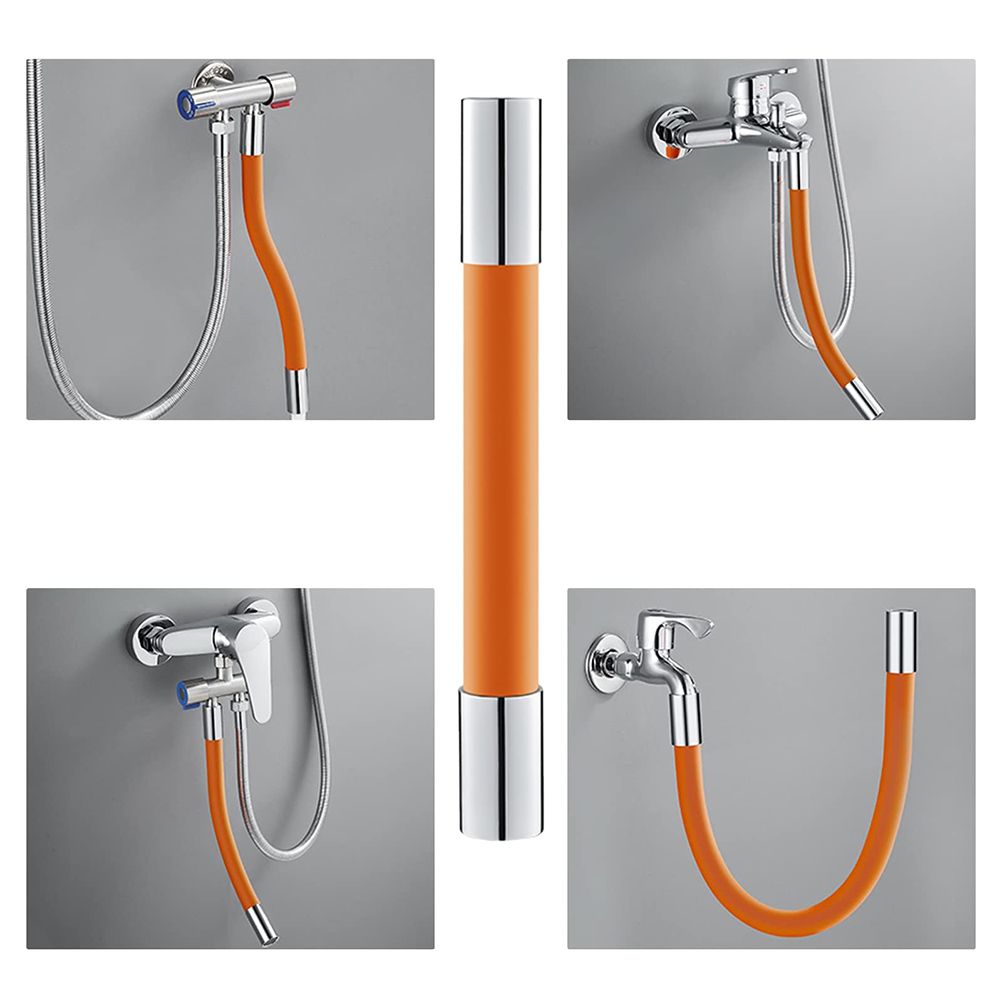 Universal Extension Tube with Connector 360° Free Bending Faucet Extender for Bathroom Sink Faucet for Kitchen and Bathroom