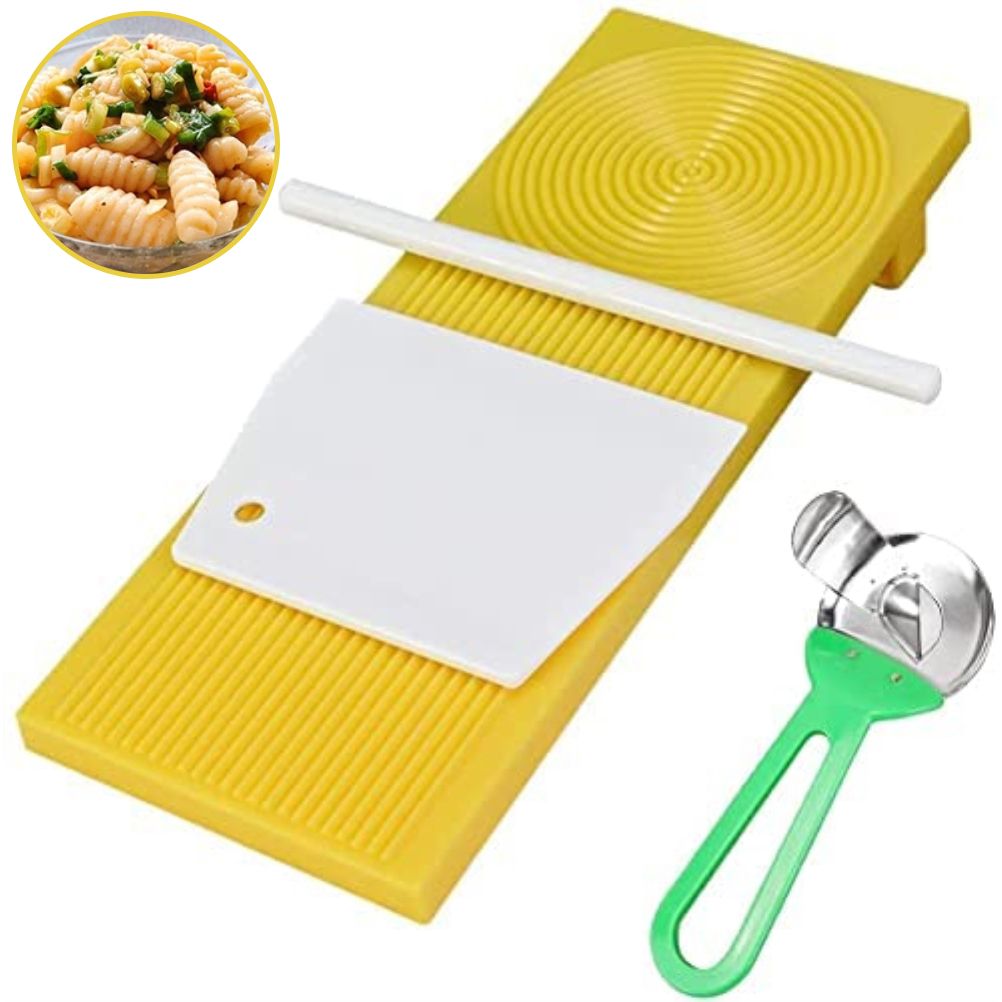 Plastic Gnocchi Boards Tool for Making Macaroni Pasta and Gnocchi Maker Cutter Rolling Pin Manual Kitchen Tool