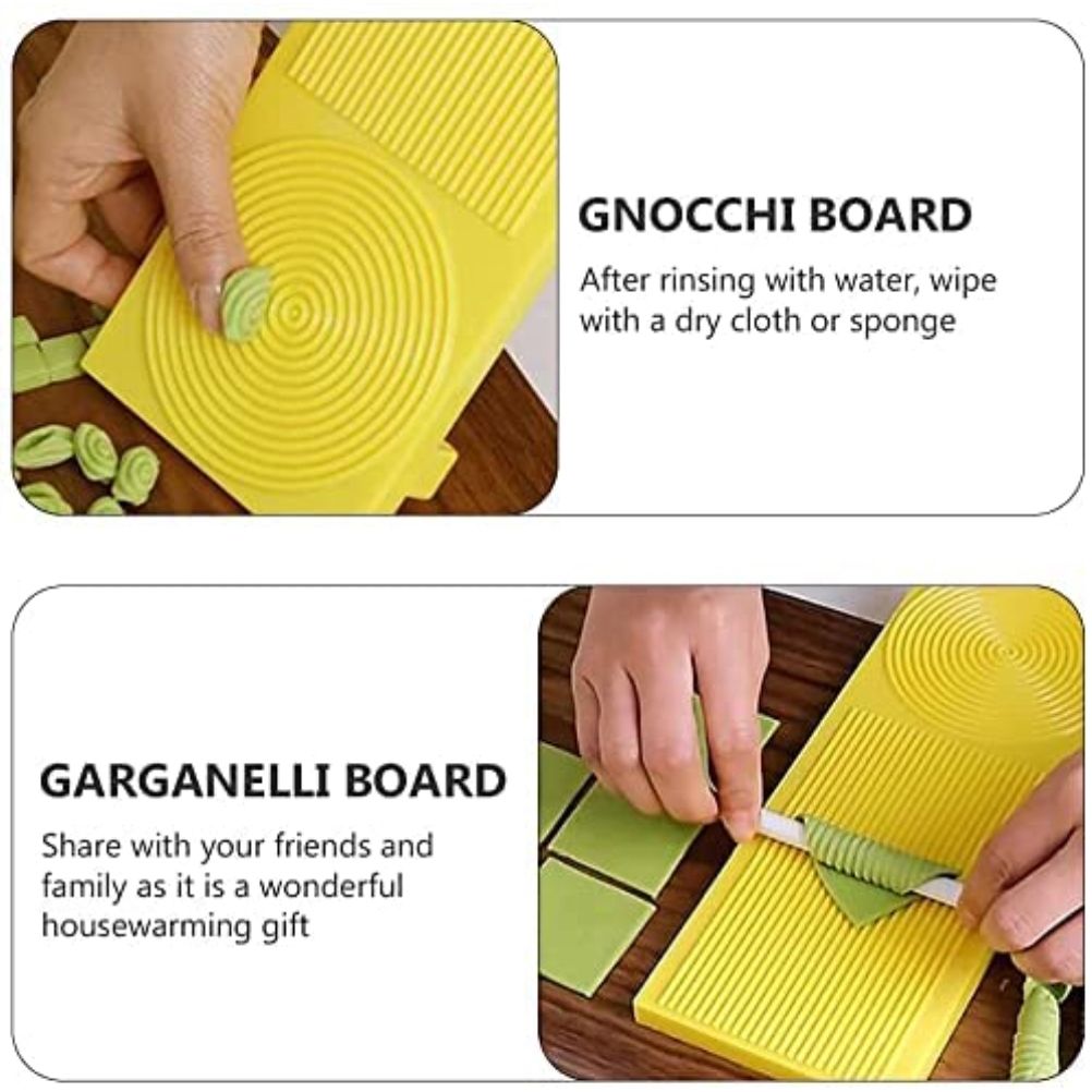 Plastic Gnocchi Boards Tool for Making Macaroni Pasta and Gnocchi Maker Cutter Rolling Pin Manual Kitchen Tool