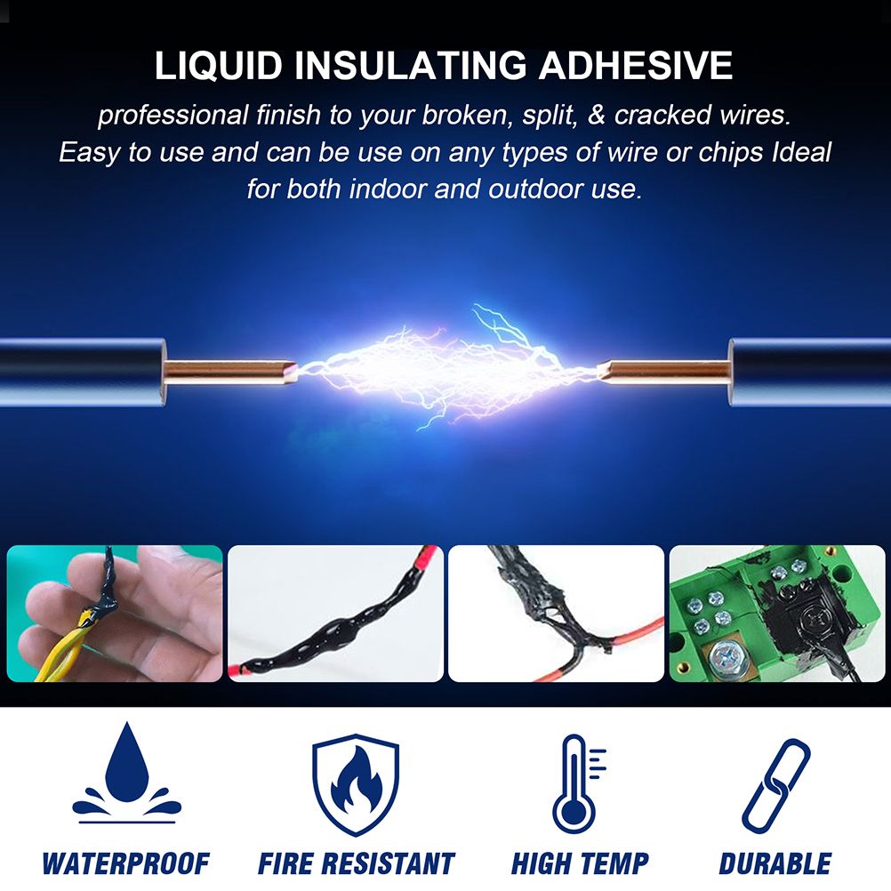 30ml Waterproof Liquid Insulating Glue High Temperature Electronic Sealant Adhesive Super Glue for Sensors Heaters and Circuit Boards