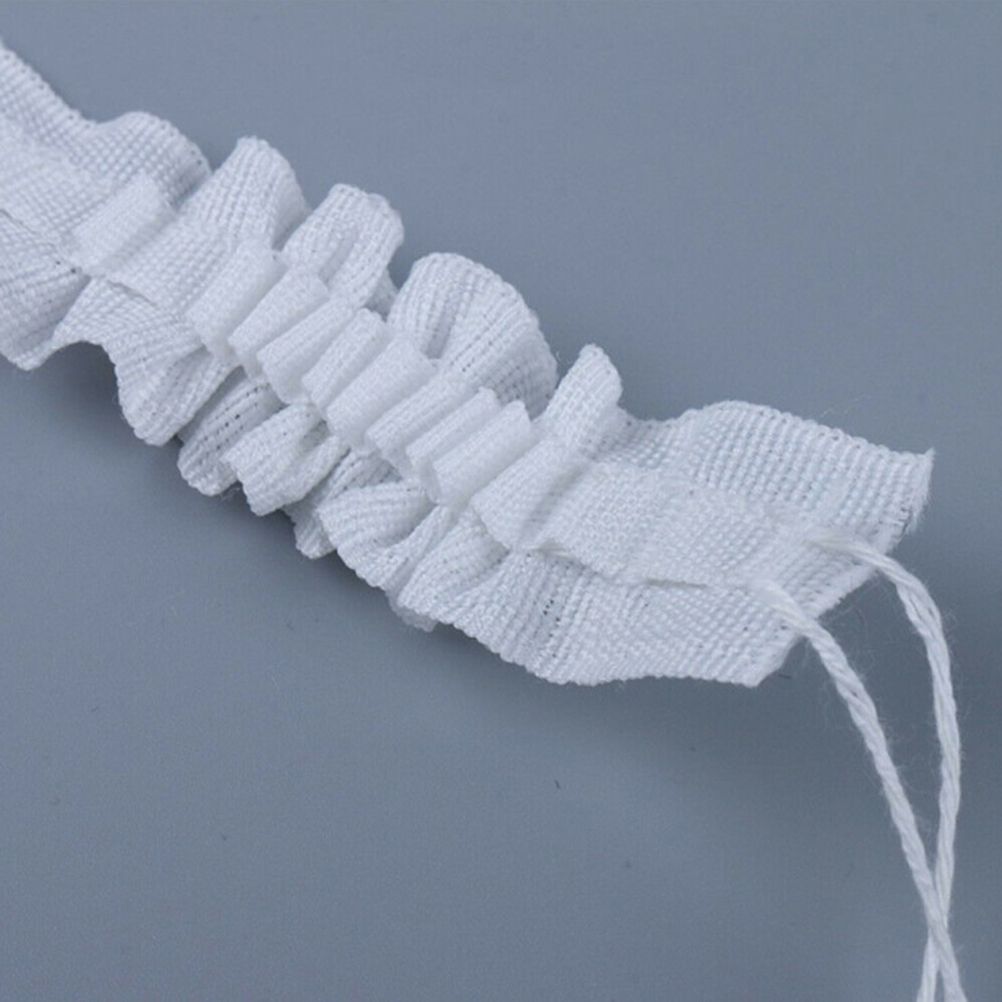 Curtain Tape Curtain Accessory Reusable Curtain Ruffle Tape Curtain Drawstring Belt Set for Pleated Curtain Head