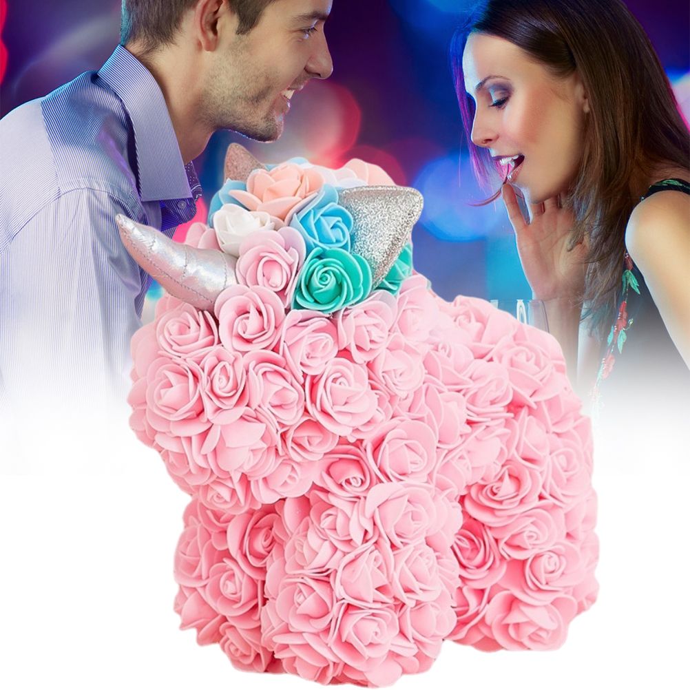 Valentine's Day Gift Rose PE Flower Gift for Girlfriend Home Christmas Decorations