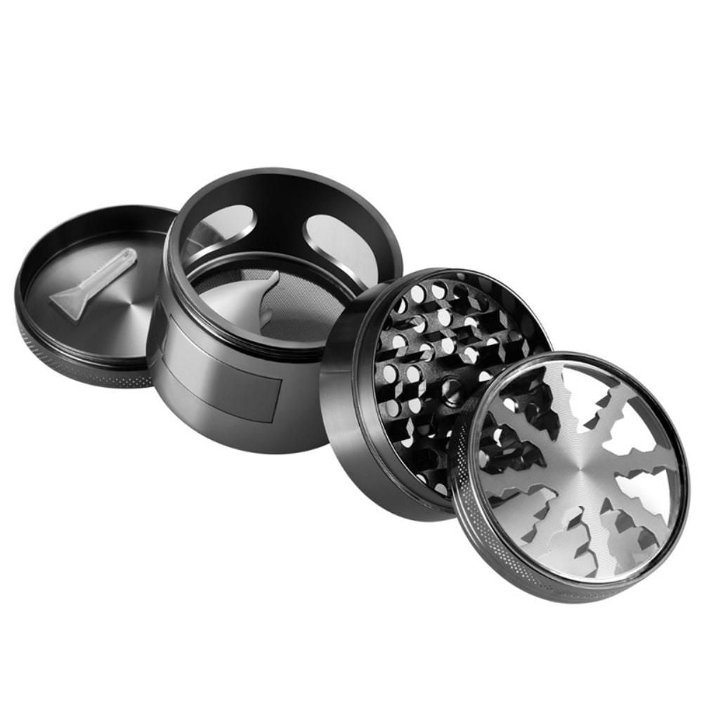 4 Layer 60mm Herb Grinder Zinc Alloy Spice Grass Mill Grinders with Magnetic Lid