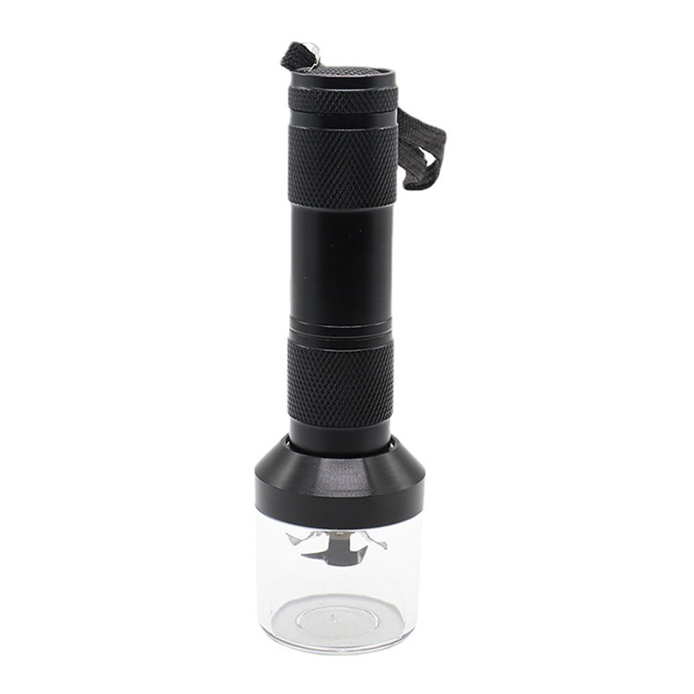 Electric Metal Grinder Flashlight Shaped Aluminum Alloy Herb Grinder Crusher Portable Electric Smart Grinder