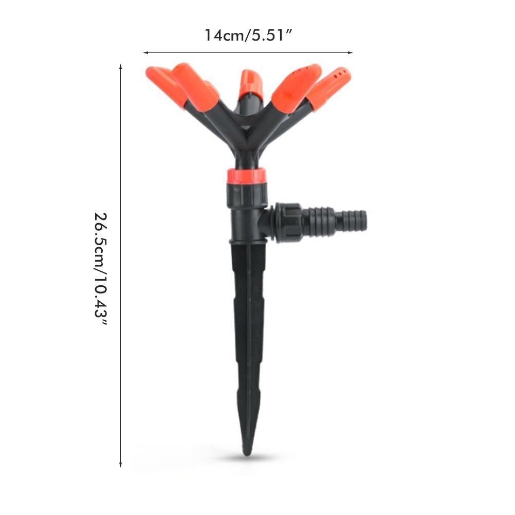 Garden Sprinkler 360°Automatic Rotating Lawn Sprinklers Water Sprinkler for Lawn Yard Garden Watering System