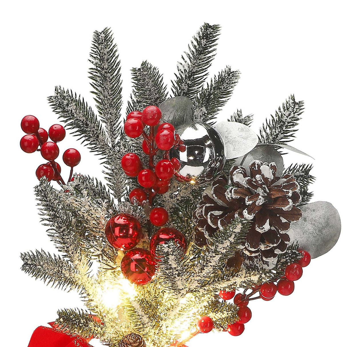 Artificial Christmas Swag Beautiful Exquisite Fade Resistant Christmas Teardrop Swag for Front Door Wall Living Room Kitchen Store Garden