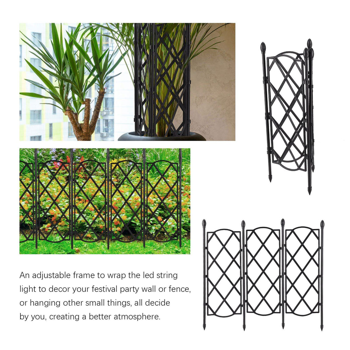 Plug in Small Flower Screen Flower Stand Climbing Vine Stand Stand Partition Flower Stand Climbing Vine Stand