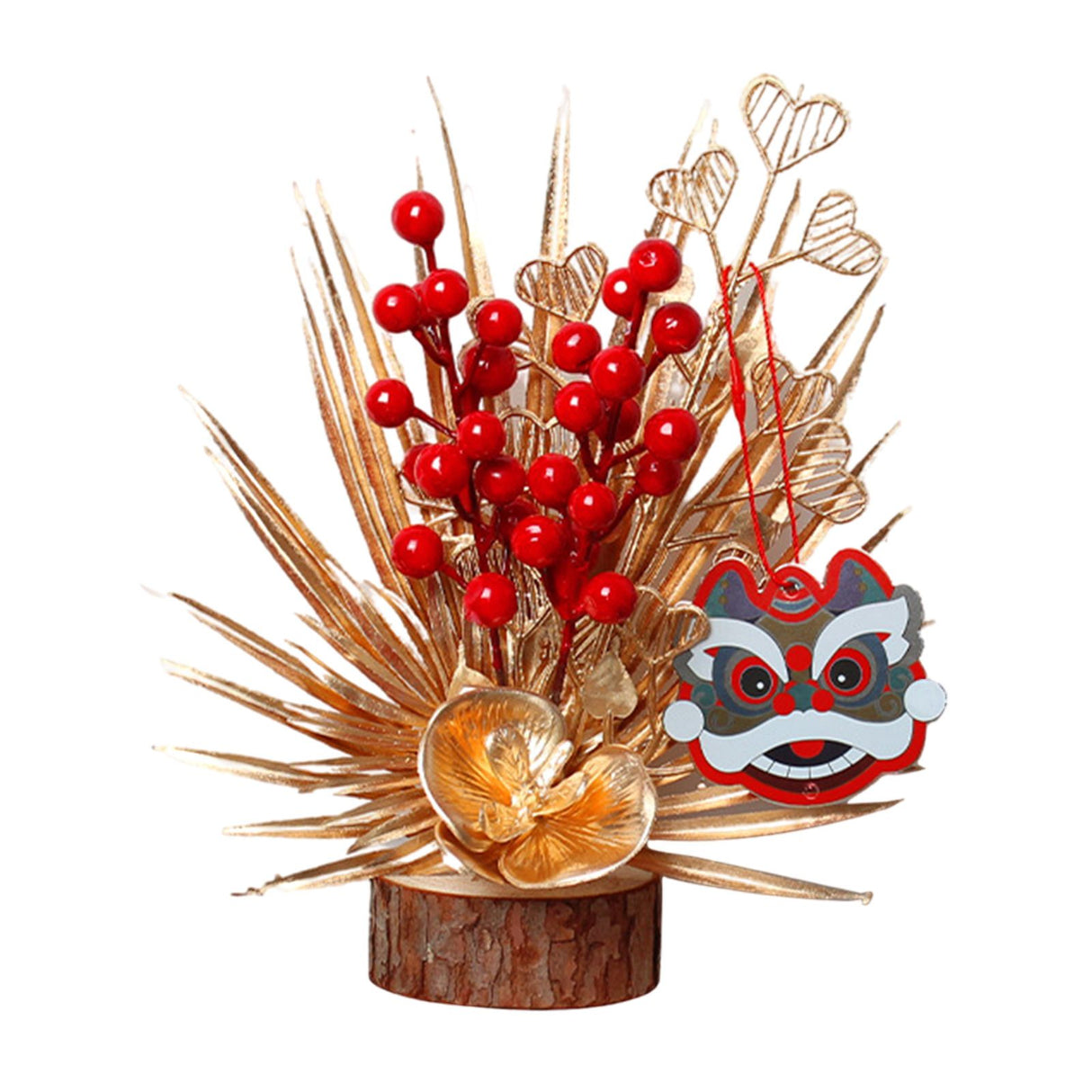 Chinese New Year Tree Ornament Spring Festival Desktop Decorative Ornament Home Decor for Bedroom Living Room