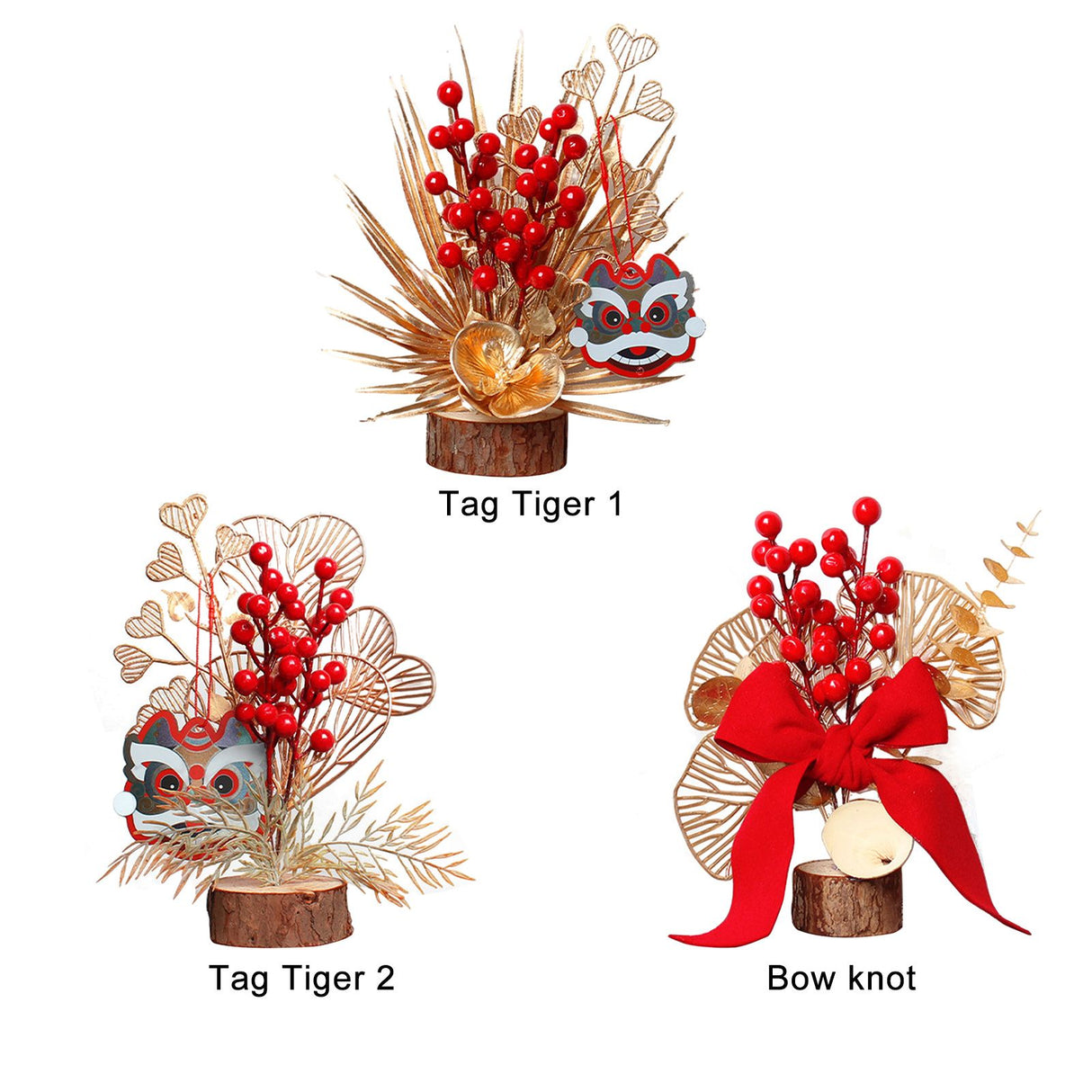 Chinese New Year Tree Ornament Spring Festival Desktop Decorative Ornament Home Decor for Bedroom Living Room