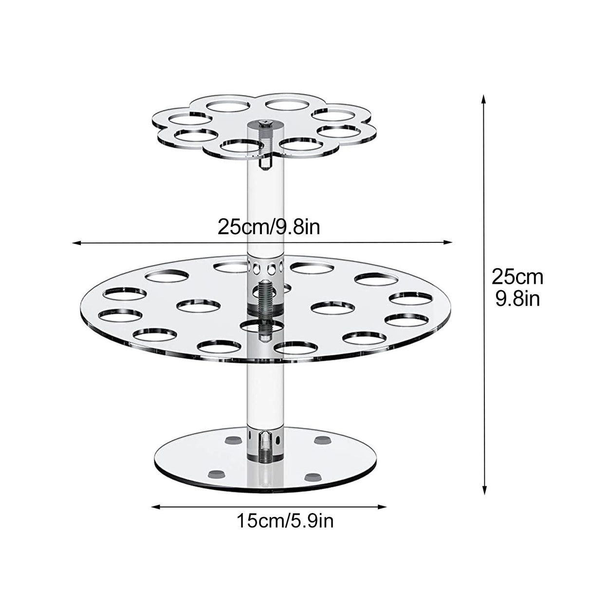 Acrylic Ice Cream Cone Bracket Popcorn Cone Display Rack