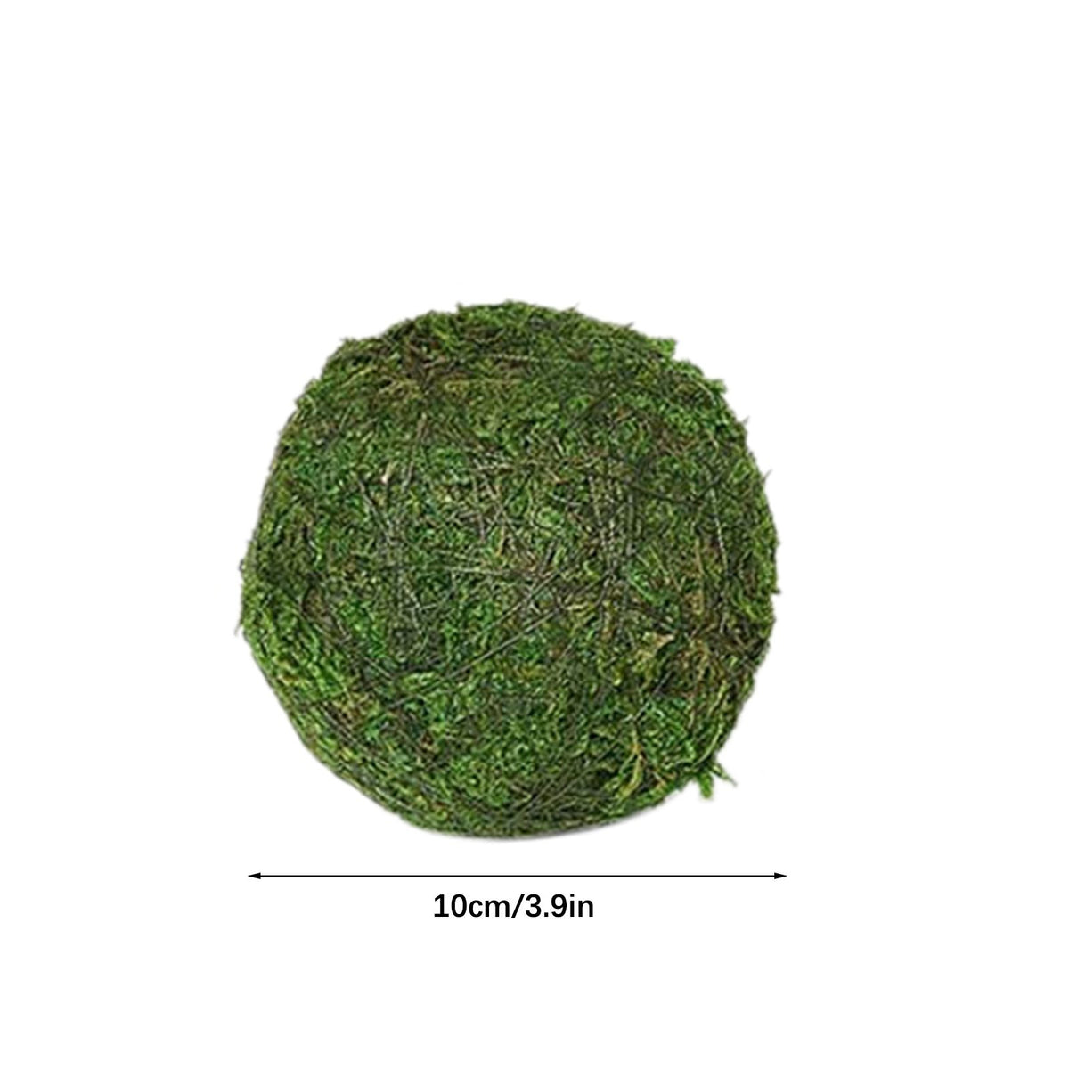 6pcs Moss 10cm Green Vase Bowl Filler Balls for Christmas Tree Garden Weddings Home Party Decor