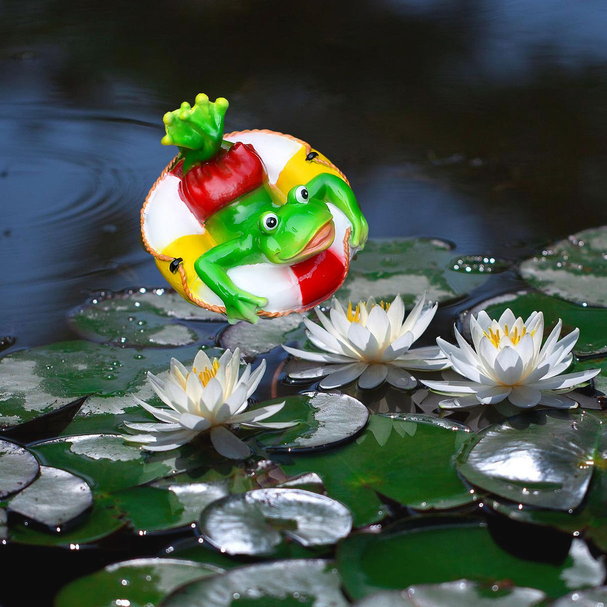 Floating Leaf Decoration Resin Fake Leaves Staue Ornament for Pool Fountain Aquarium Water