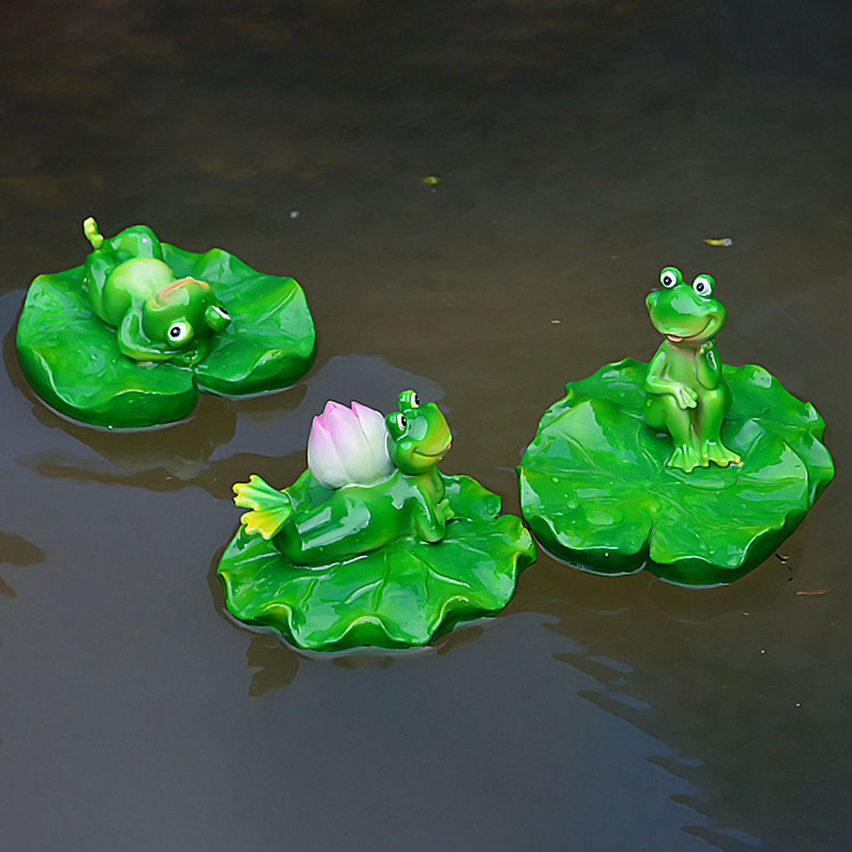 Floating Leaf Decoration Resin Fake Leaves Staue Ornament for Pool Fountain Aquarium Water